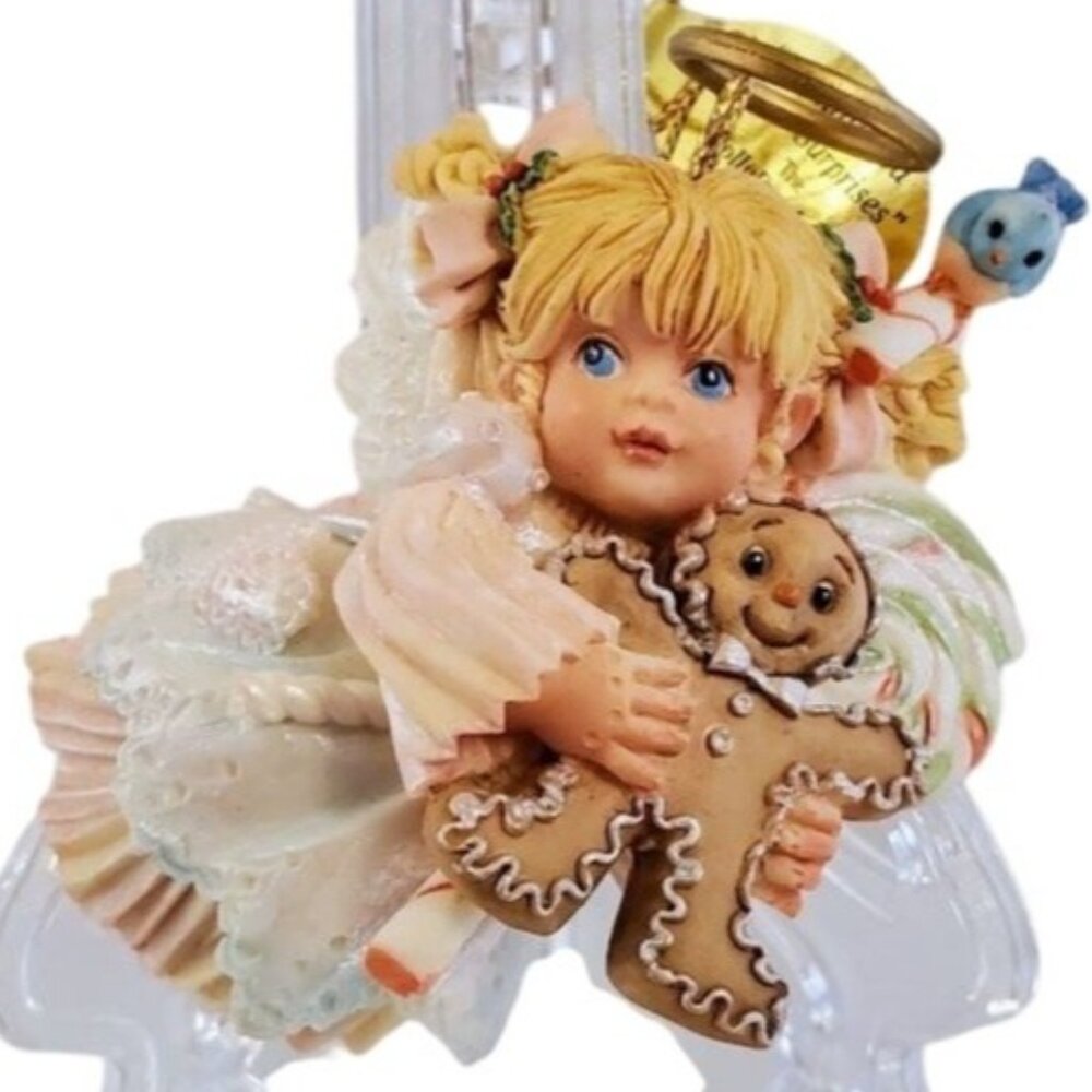 Ashton-Drake HollyDay Angel Ornament "Wishing You Sweet Surprises" GG Santiago